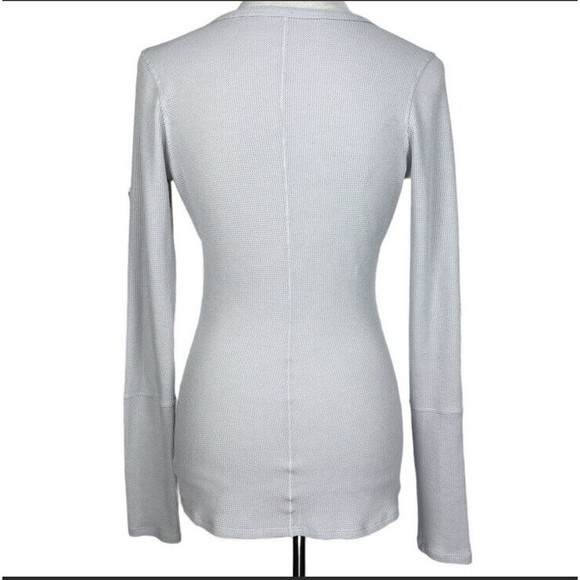 Lululemon Closed Call Henley Womens Thermal Waffle Knit Top Shirt Size XS EUC - Picture 7 of 15